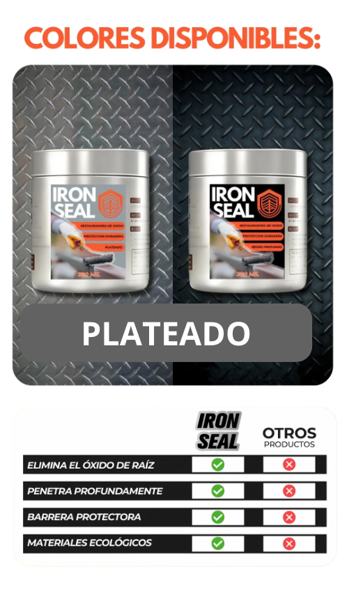 IRON SEAL- Color y Protección que perduran (Disponible solo en color plateado)